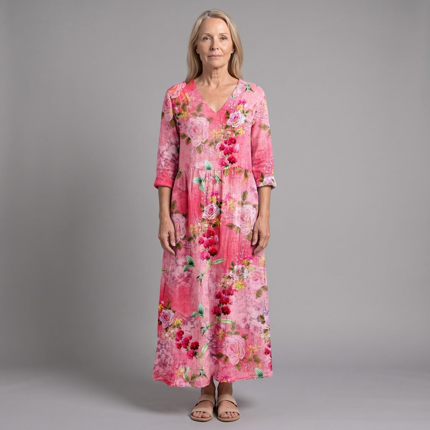 Azucena | Vestido midi floral de verano