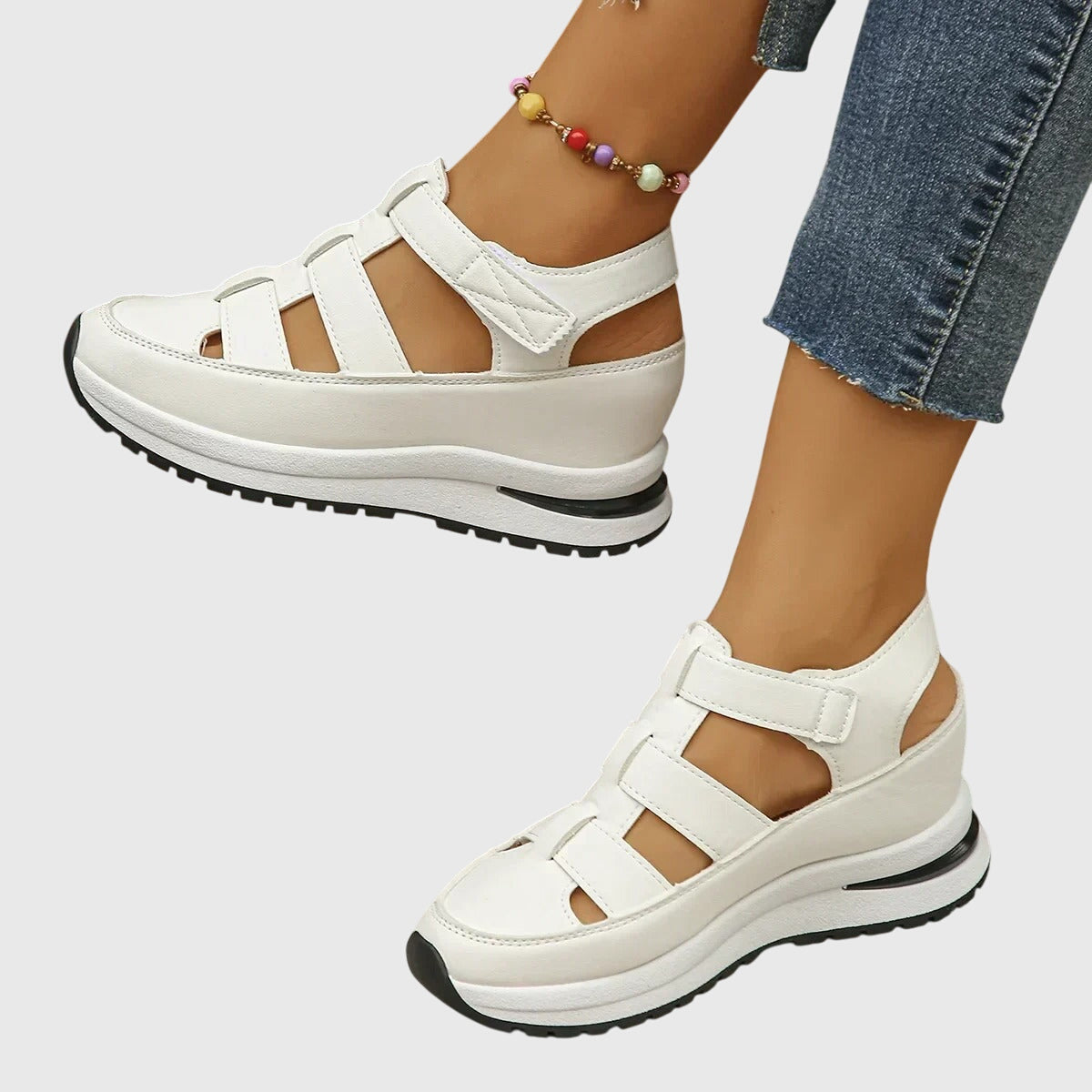 Blanca | Sandalias con soporte ortopédico