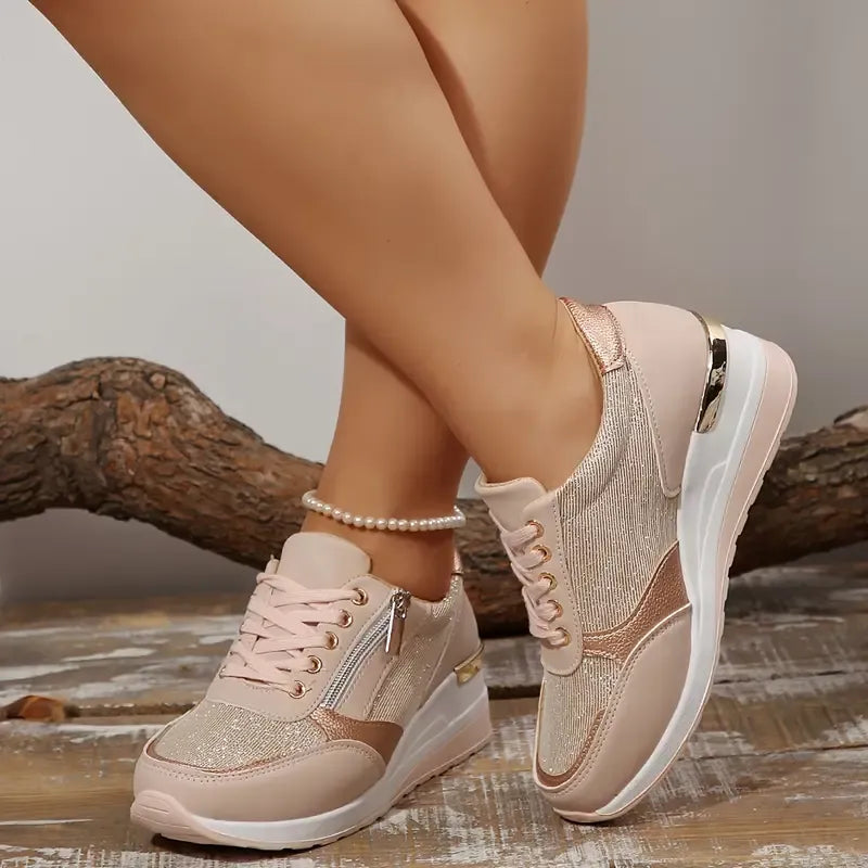 Julia | Zapatillas ortopédicas con cordones y cierre lateral