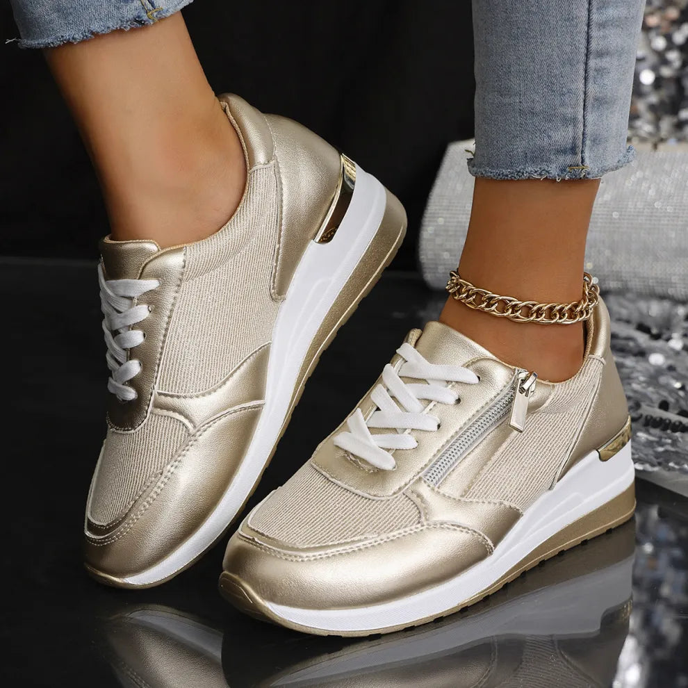 Julia | Zapatillas ortopédicas con cordones y cierre lateral