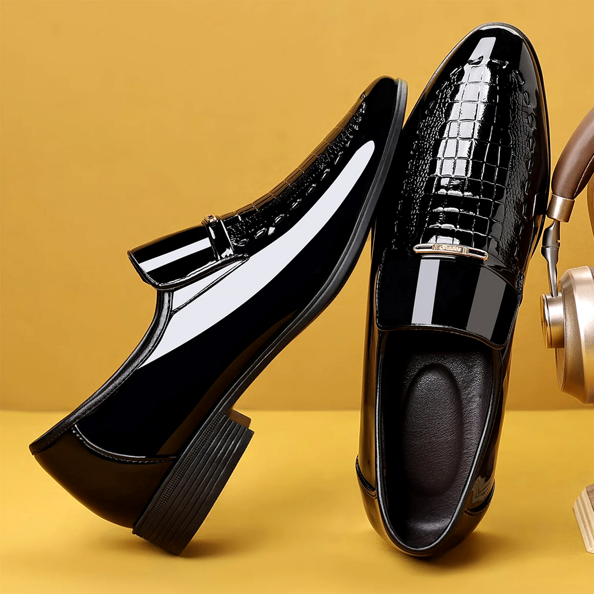 Mocasines de piel de Doble acabado