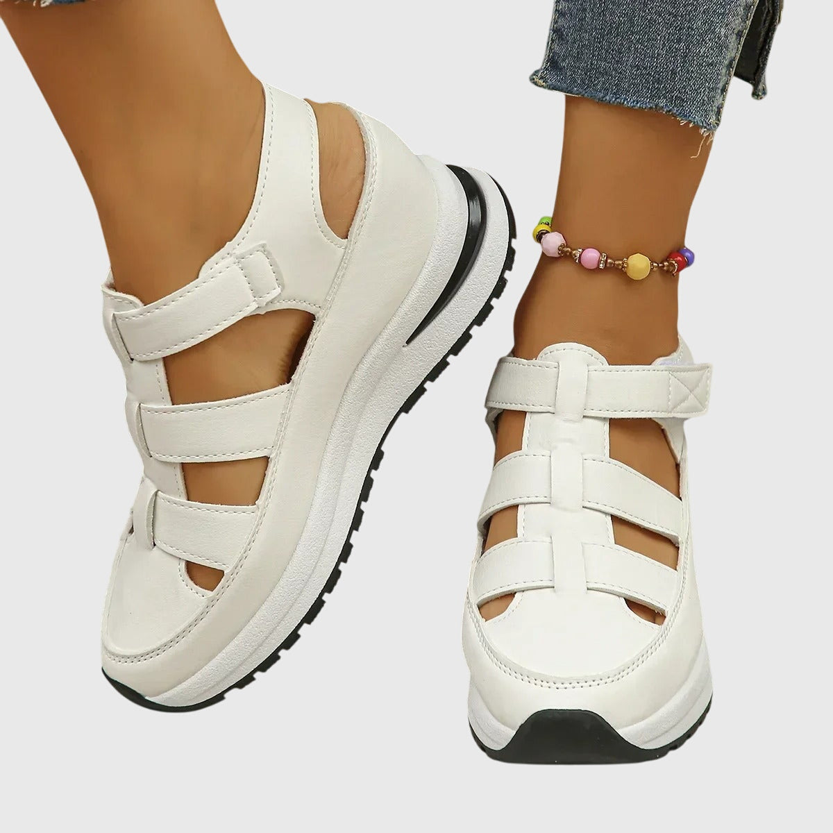 Blanca | Sandalias con soporte ortopédico
