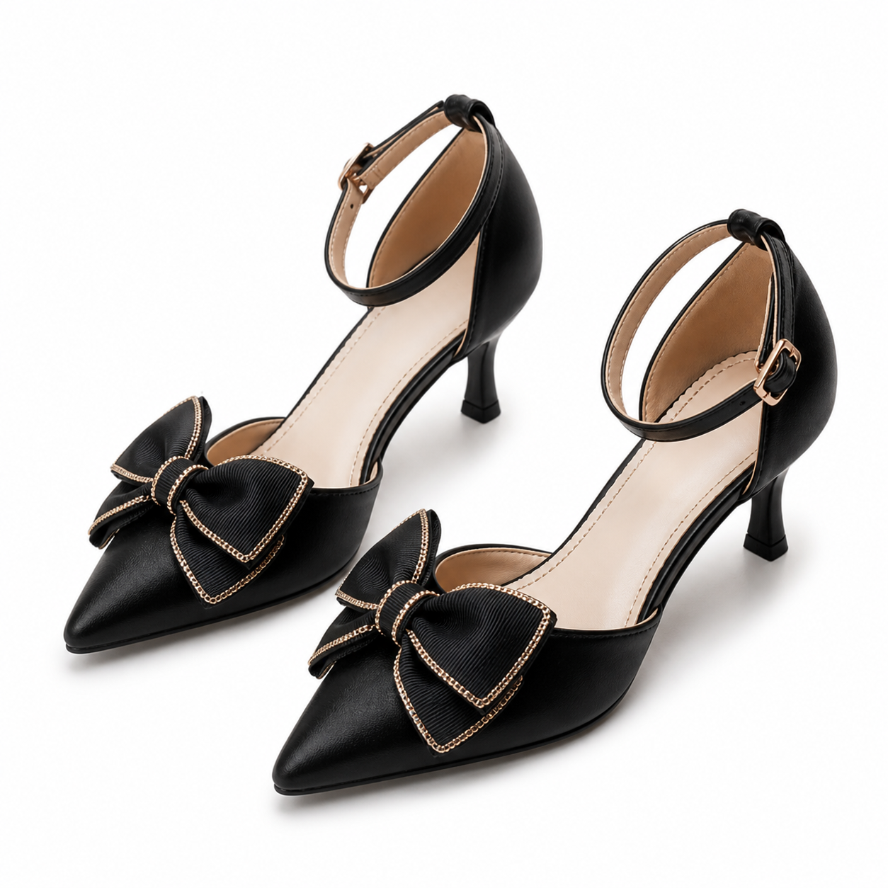 Tacones Altos con lazo de Olivino