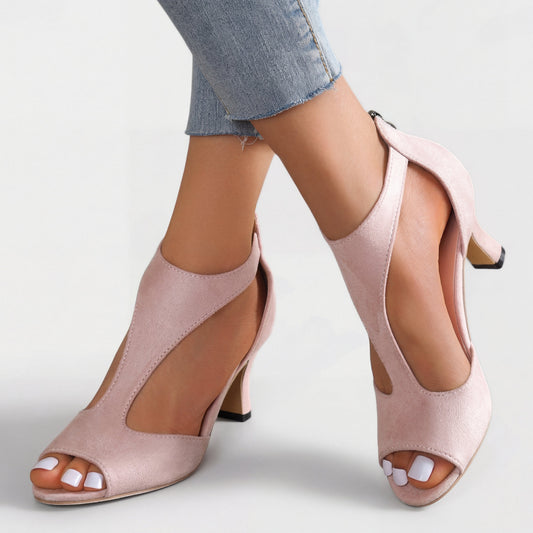 Sandalias de tacón ortopédicas con cuña