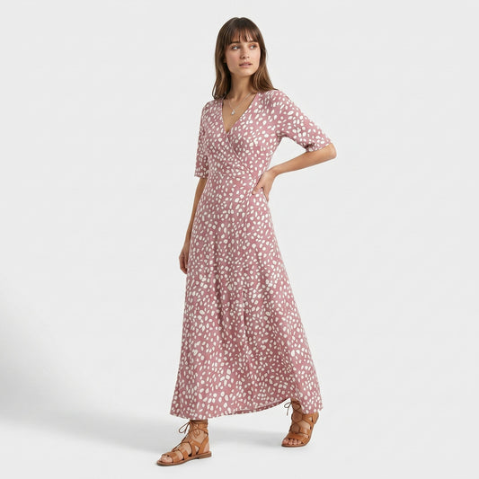COLETTE | ELEGANTE VESTIDO MIDI DE LUNARES QUE FAVORECE LA FIGURA