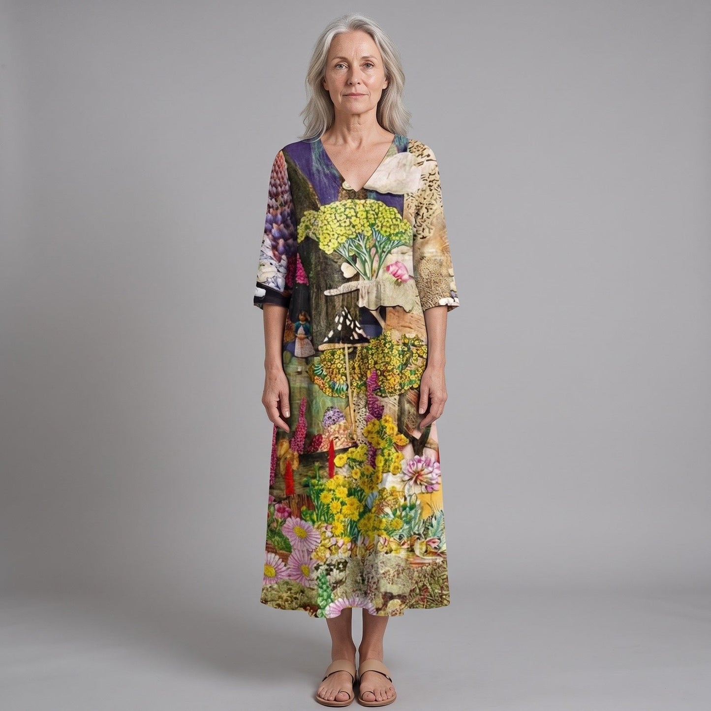 Luna | Vestido midi floral de verano