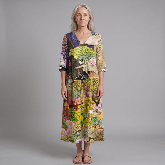 Luna | Vestido midi floral de verano