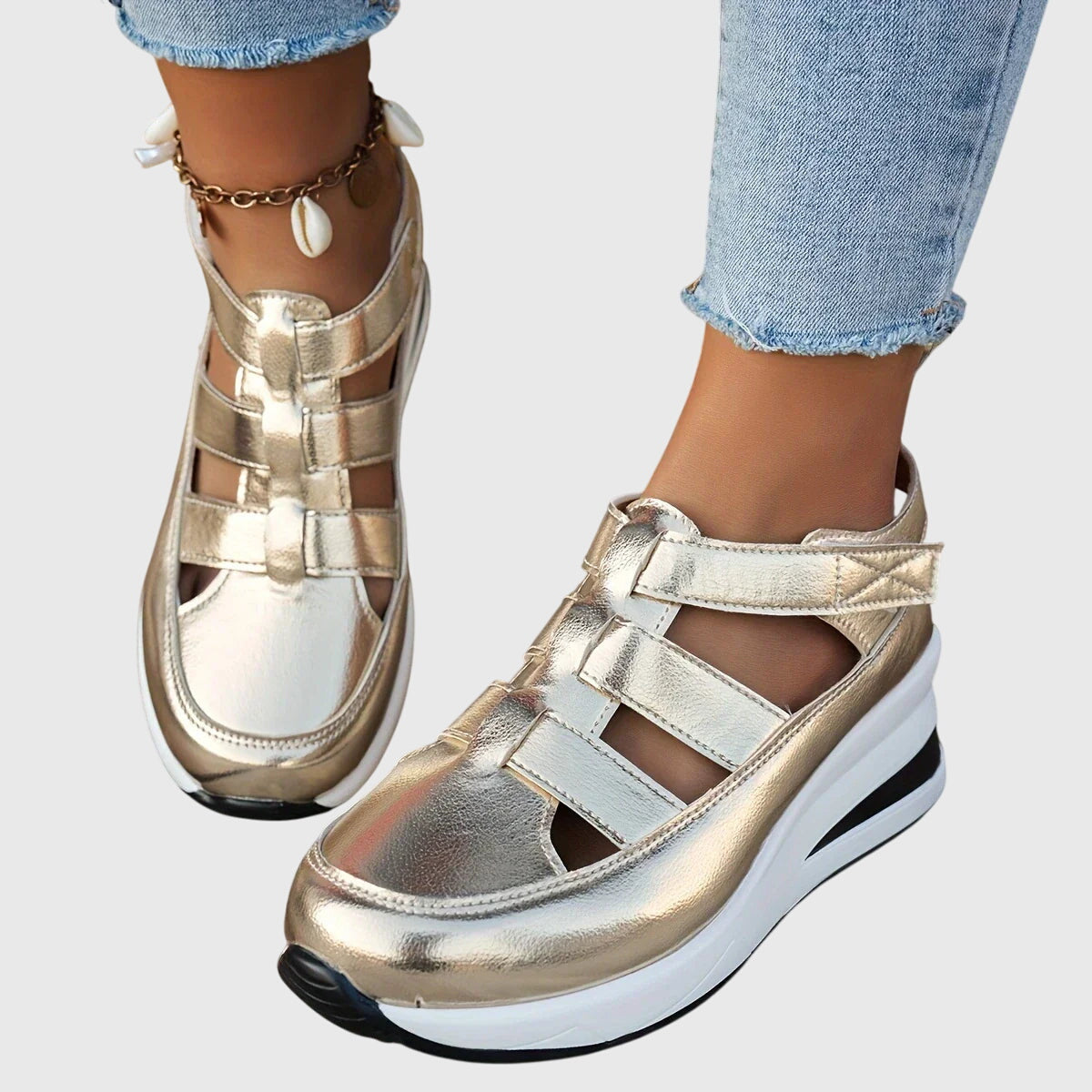Blanca | Sandalias con soporte ortopédico