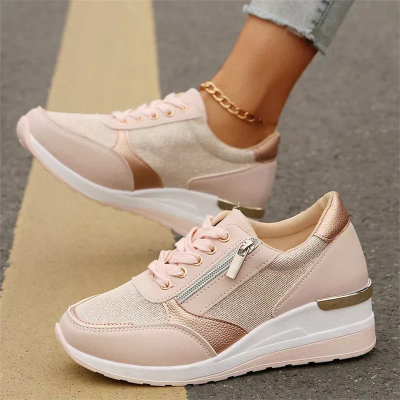 Julia | Zapatillas ortopédicas con cordones y cierre lateral