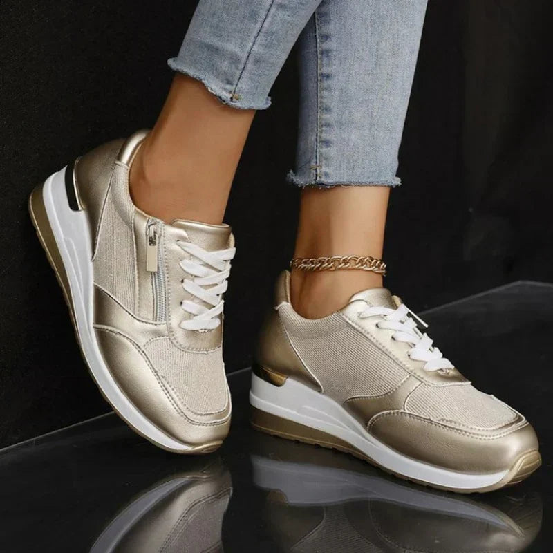 Julia | Zapatillas ortopédicas con cordones y cierre lateral
