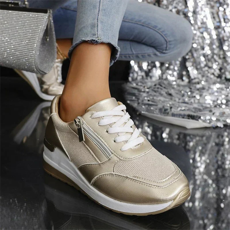 Julia | Zapatillas ortopédicas con cordones y cierre lateral